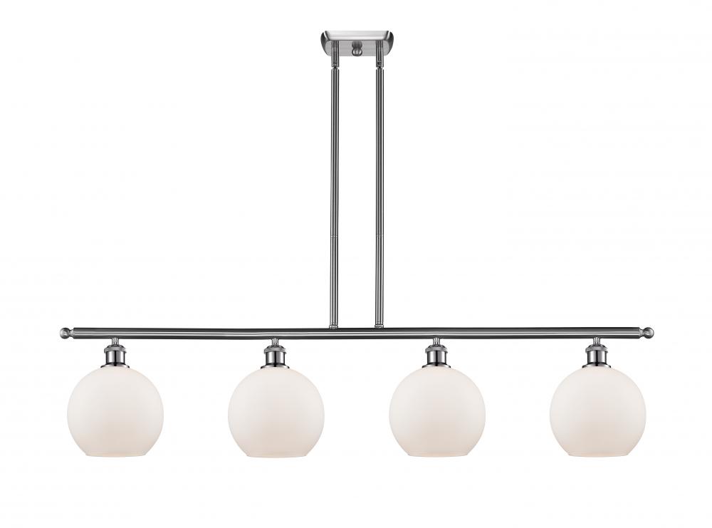 Athens - 4 Light - 48 inch - Brushed Satin Nickel - Stem hung - Island Light