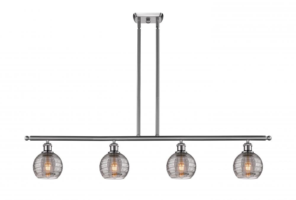 Athens Deco Swirl - 4 Light - 48 inch - Brushed Satin Nickel - Stem hung - Island Light