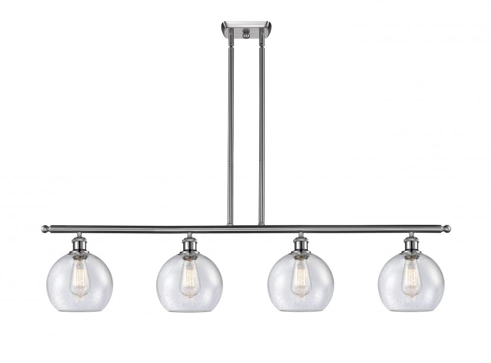 Athens - 4 Light - 48 inch - Brushed Satin Nickel - Stem hung - Island Light