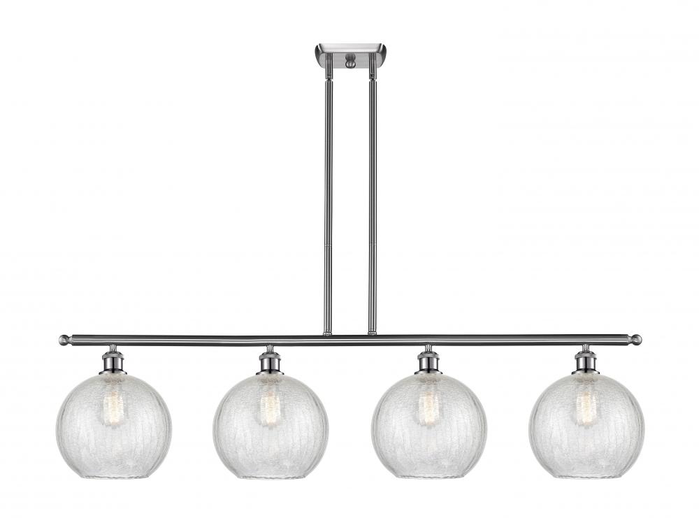 Athens - 4 Light - 48 inch - Brushed Satin Nickel - Stem Hung - Island Light