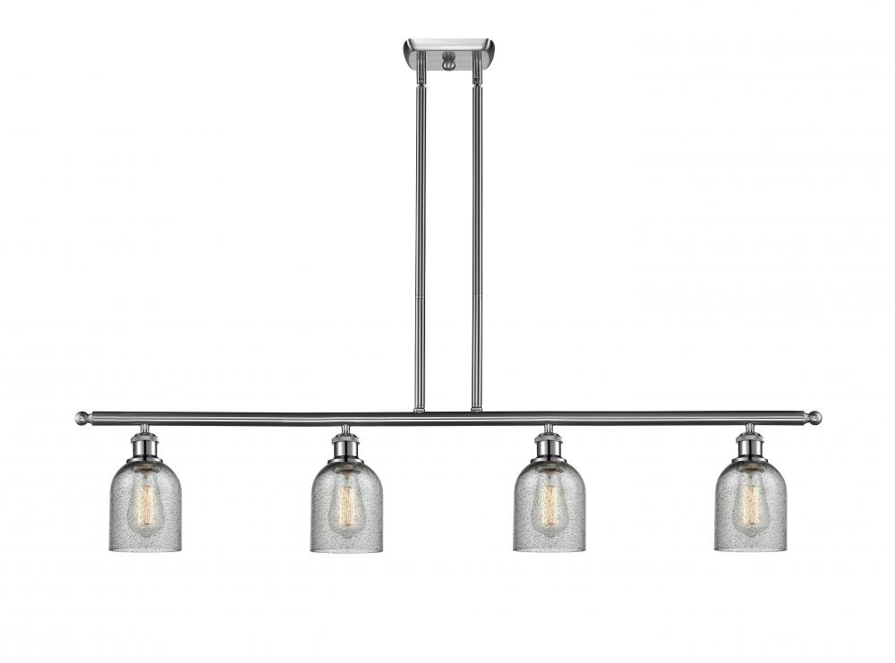 Caledonia - 4 Light - 48 inch - Brushed Satin Nickel - Stem hung - Island Light