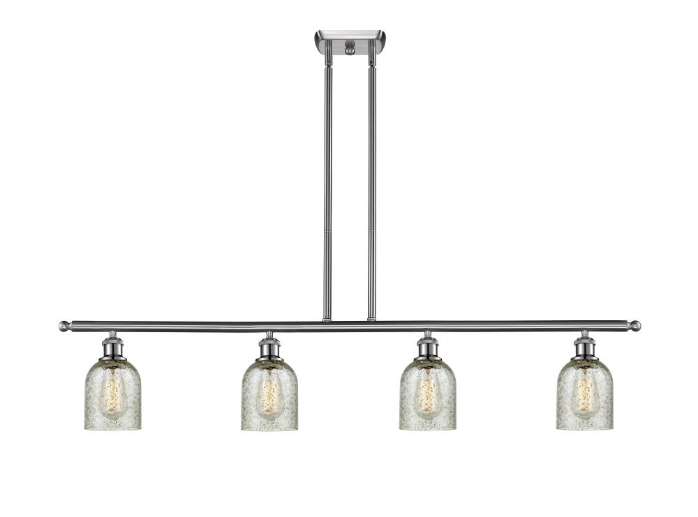 Caledonia - 4 Light - 48 inch - Brushed Satin Nickel - Stem hung - Island Light