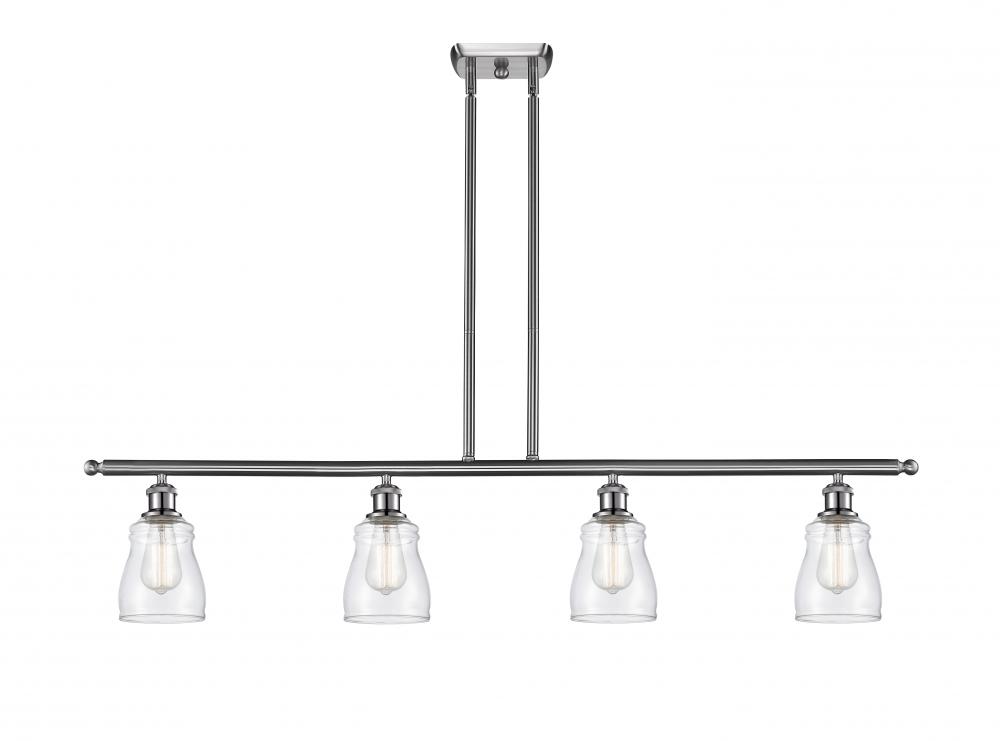 Ellery - 4 Light - 48 inch - Brushed Satin Nickel - Stem hung - Island Light