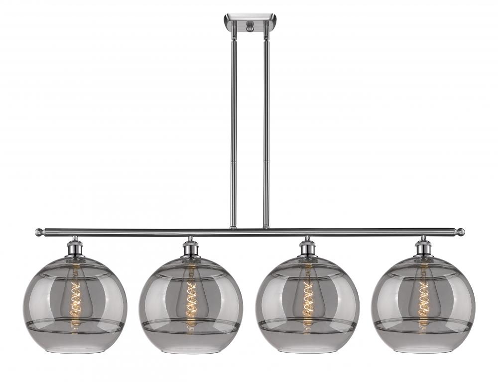 Rochester - 4 Light - 50 inch - Brushed Satin Nickel - Stem hung - Island Light