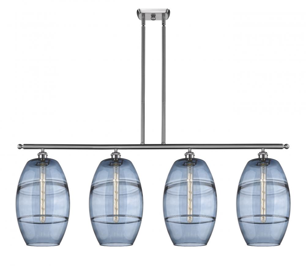 Vaz - 4 Light - 48 inch - Brushed Satin Nickel - Stem hung - Island Light