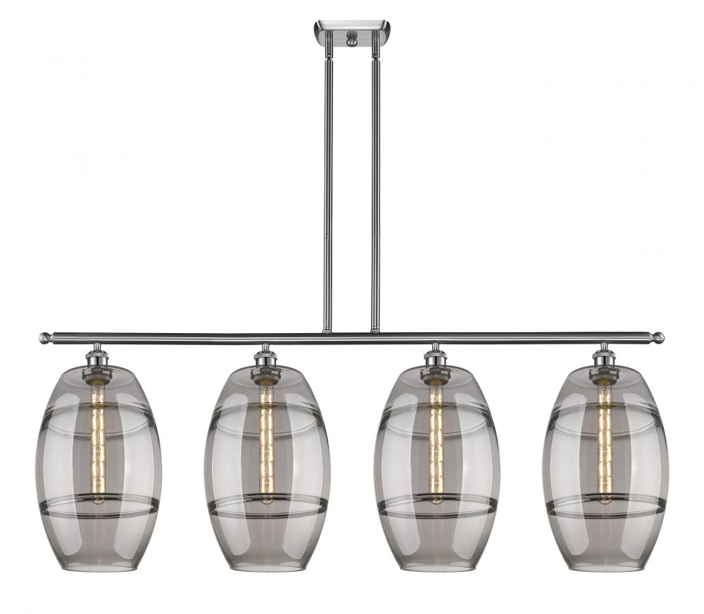 Vaz - 4 Light - 48 inch - Brushed Satin Nickel - Stem hung - Island Light