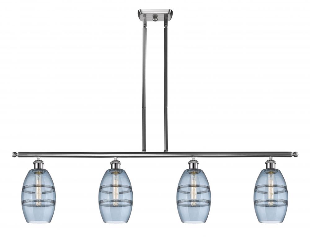 Vaz - 4 Light - 48 inch - Brushed Satin Nickel - Stem hung - Island Light