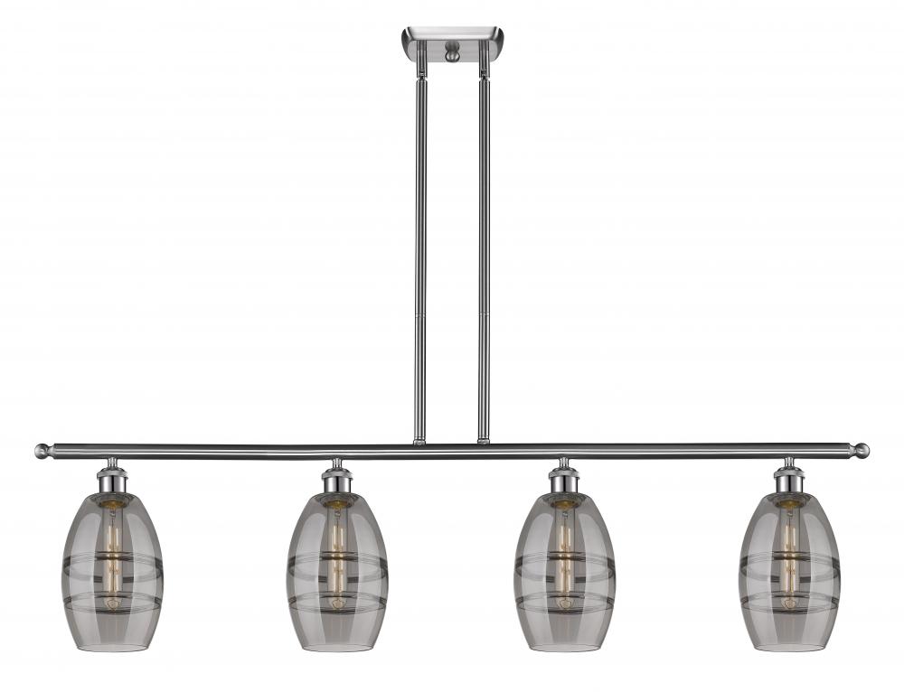 Vaz - 4 Light - 48 inch - Brushed Satin Nickel - Stem hung - Island Light