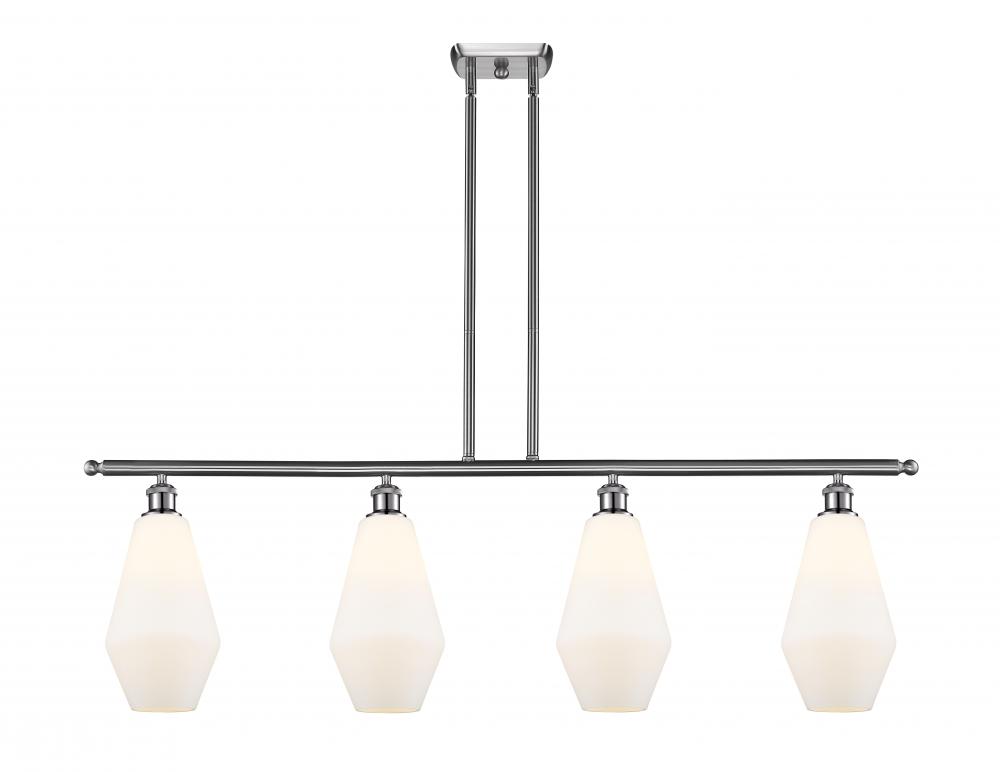 Cindyrella - 4 Light - 48 inch - Brushed Satin Nickel - Stem hung - Island Light