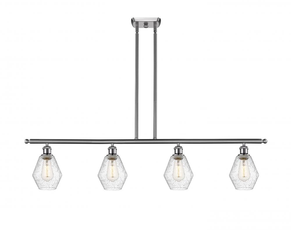 Cindyrella - 4 Light - 48 inch - Brushed Satin Nickel - Stem hung - Island Light