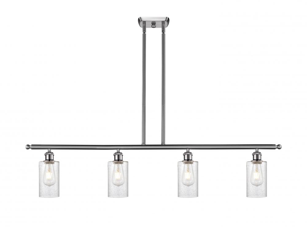 Clymer - 4 Light - 48 inch - Brushed Satin Nickel - Stem hung - Island Light