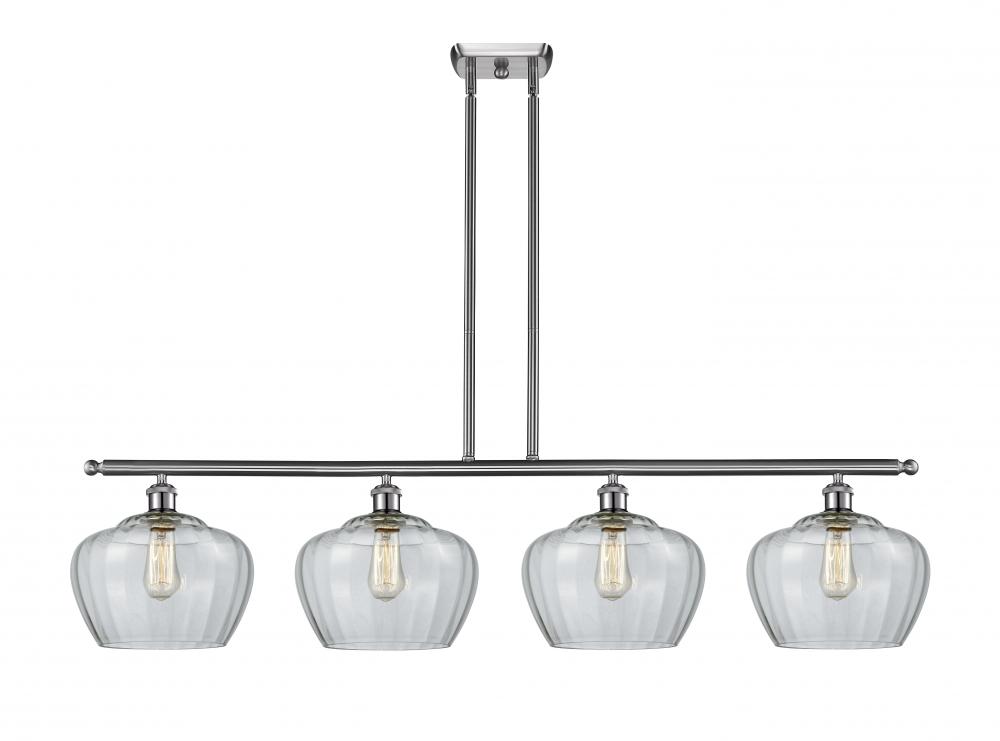 Fenton - 4 Light - 49 inch - Brushed Satin Nickel - Stem hung - Island Light