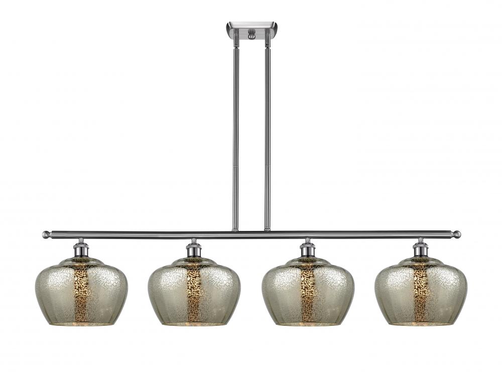 Fenton - 4 Light - 49 inch - Brushed Satin Nickel - Stem hung - Island Light