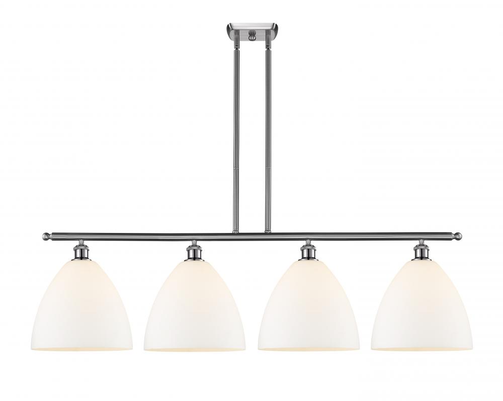 Bristol - 4 Light - 50 inch - Brushed Satin Nickel - Stem hung - Island Light