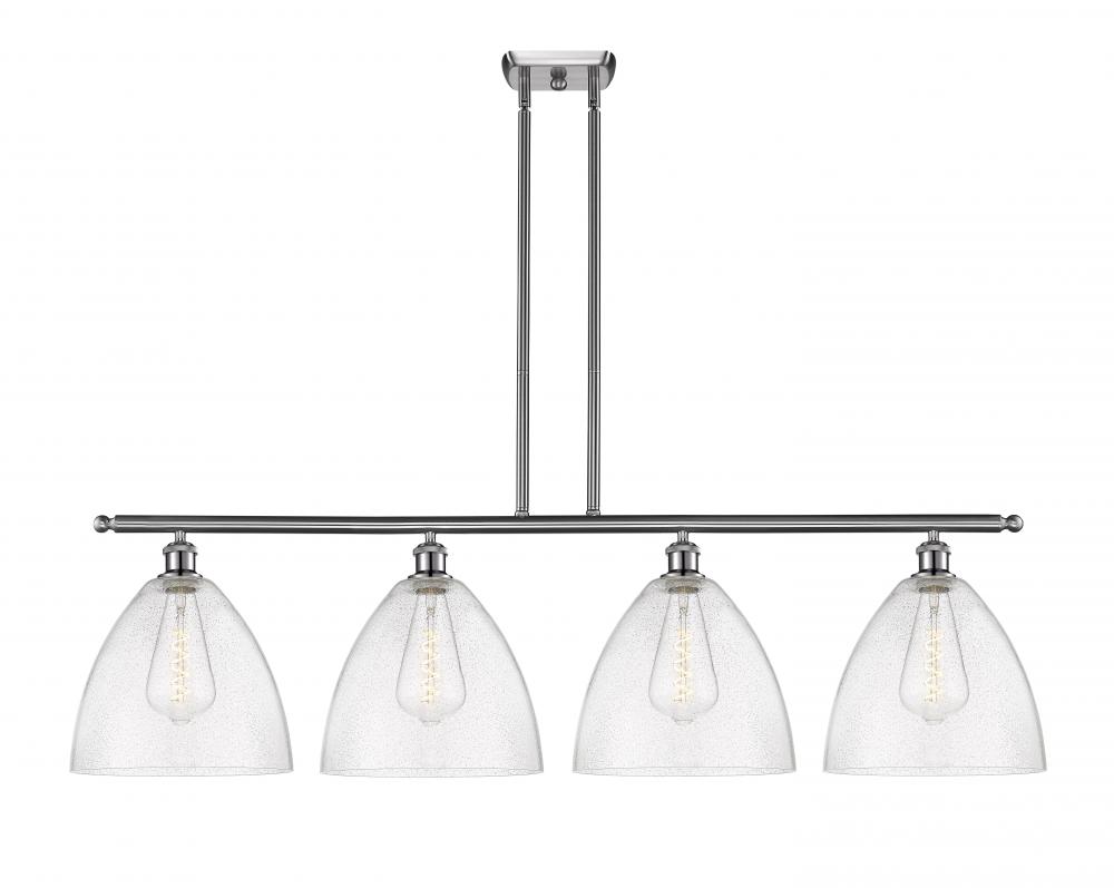 Bristol - 4 Light - 50 inch - Brushed Satin Nickel - Stem hung - Island Light