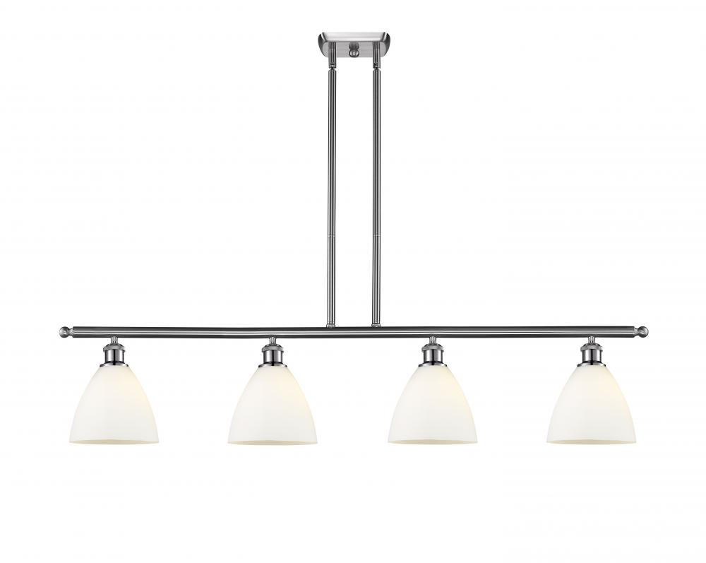 Bristol - 4 Light - 48 inch - Brushed Satin Nickel - Stem hung - Island Light