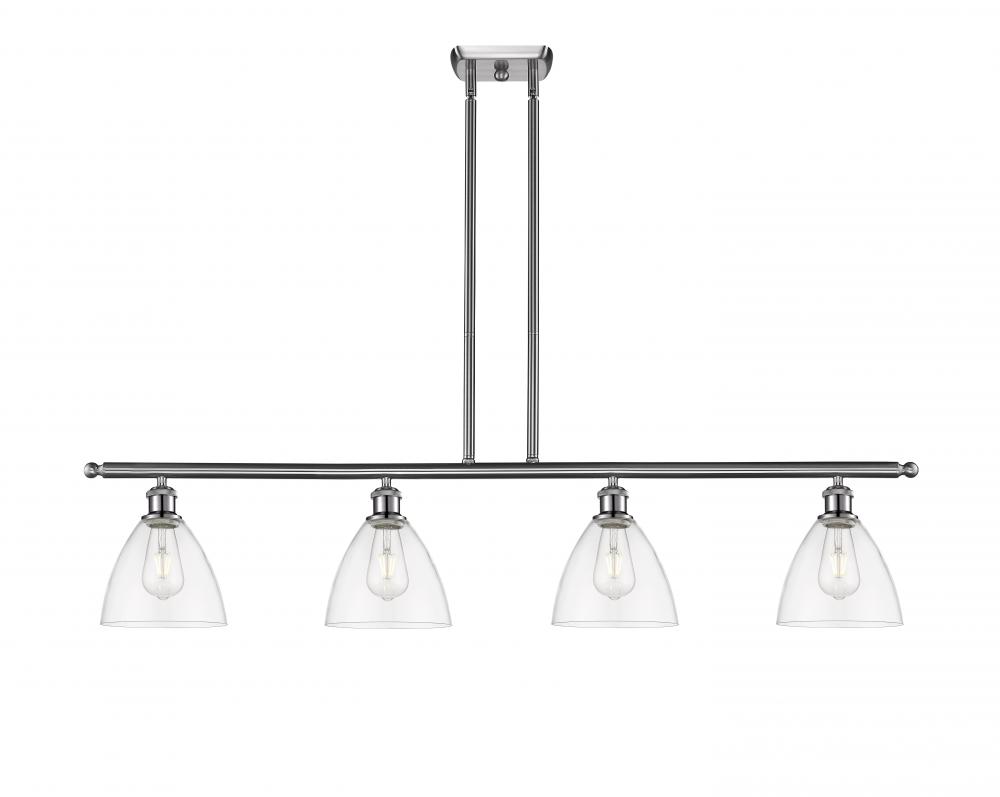 Bristol - 4 Light - 48 inch - Brushed Satin Nickel - Stem hung - Island Light