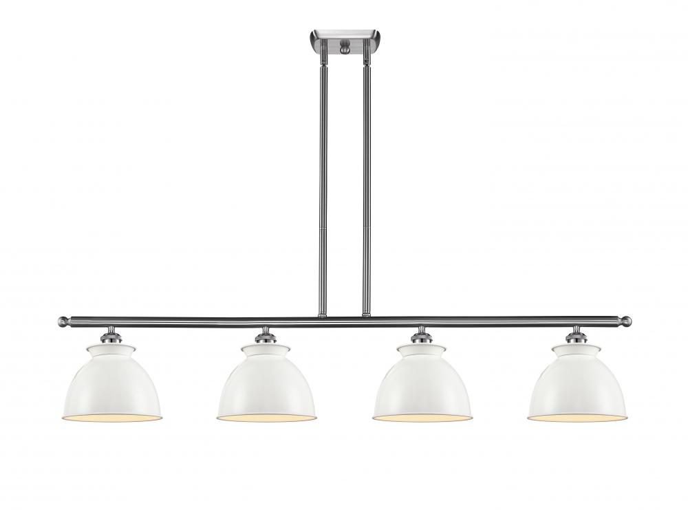 Adirondack - 4 Light - 48 inch - Brushed Satin Nickel - Stem hung - Island Light