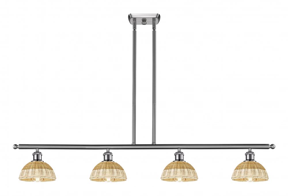 Bristol Natural II - 4 Light - 48 inch - Brushed Satin Nickel - Stem Hung - Island Light