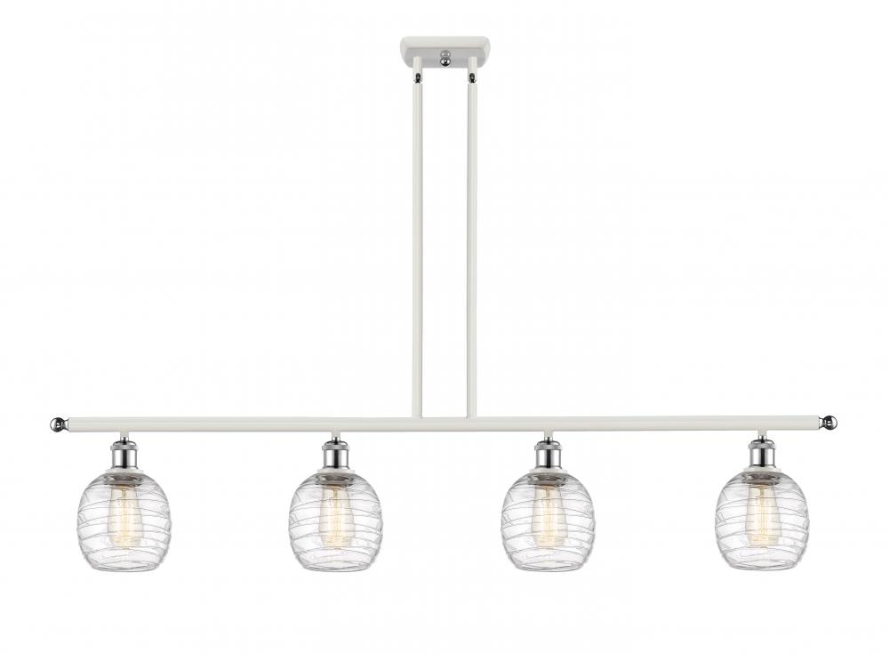 Belfast - 4 Light - 48 inch - White Polished Chrome - Stem hung - Island Light