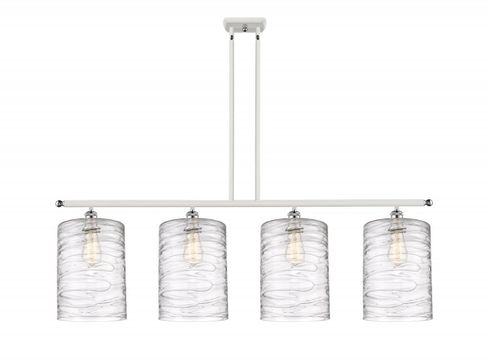 Cobbleskill - 4 Light - 48 inch - White Polished Chrome - Stem hung - Island Light