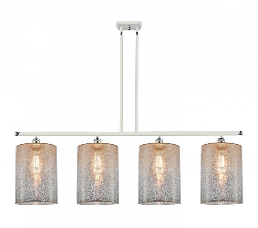 Cobbleskill - 4 Light - 48 inch - White Polished Chrome - Stem hung - Island Light