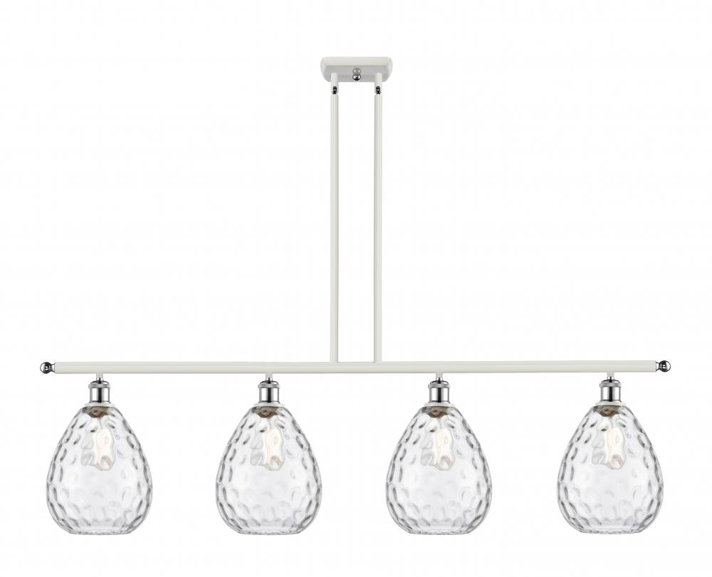 Waverly - 4 Light - 48 inch - White Polished Chrome - Stem hung - Island Light
