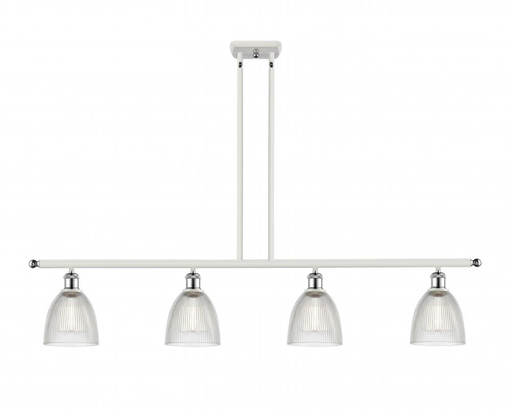 Castile - 4 Light - 48 inch - White Polished Chrome - Stem hung - Island Light