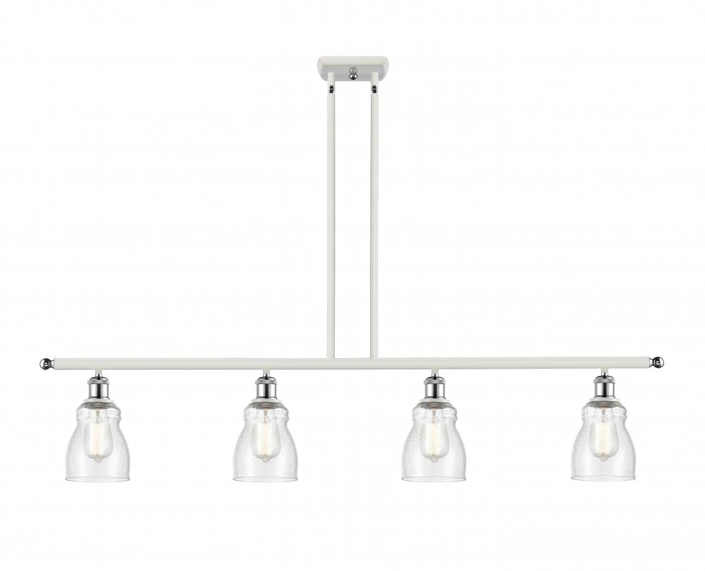 Ellery - 4 Light - 48 inch - White Polished Chrome - Stem hung - Island Light