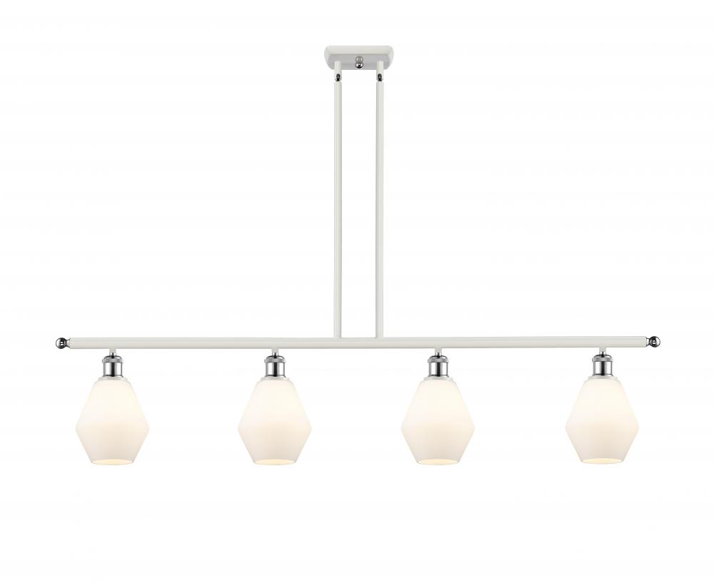 Cindyrella - 4 Light - 48 inch - White Polished Chrome - Stem hung - Island Light