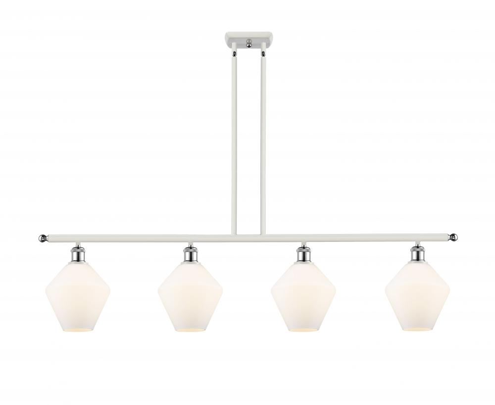 Cindyrella - 4 Light - 48 inch - White Polished Chrome - Stem hung - Island Light