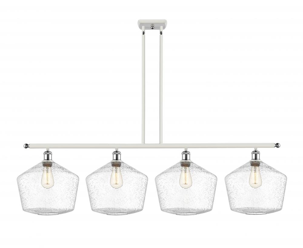 Cindyrella - 4 Light - 50 inch - White Polished Chrome - Stem hung - Island Light