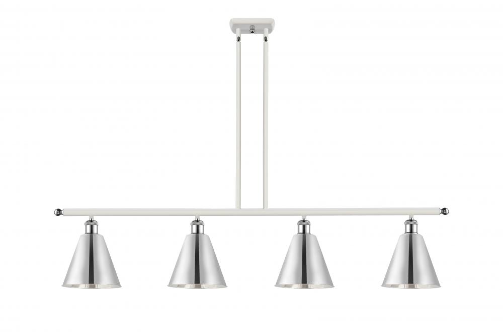 Berkshire - 4 Light - 48 inch - White Polished Chrome - Stem hung - Island Light