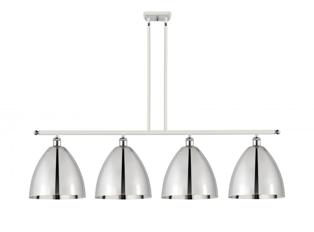 Bristol - 4 Light - 50 inch - White Polished Chrome - Stem hung - Island Light