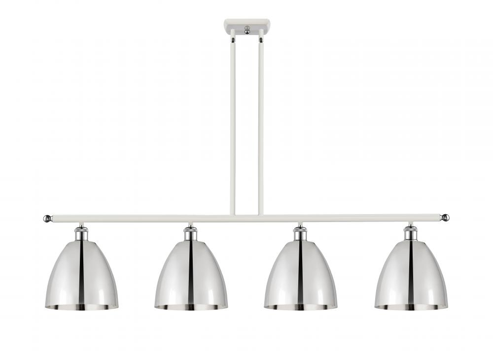 Bristol - 4 Light - 48 inch - White Polished Chrome - Stem hung - Island Light