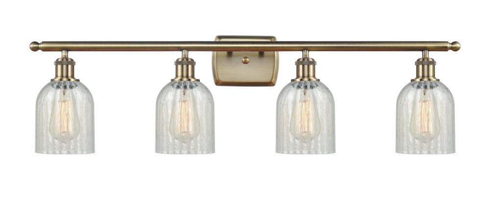 Caledonia - 4 Light - 35 inch - Antique Brass - Bath Vanity Light