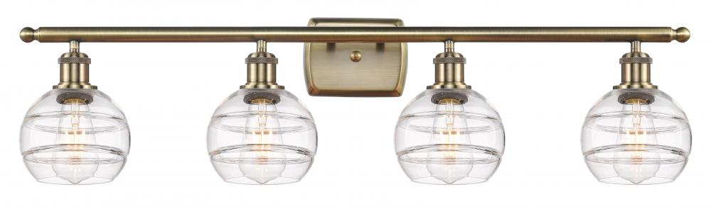 Rochester - 4 Light - 36 inch - Antique Brass - Bath Vanity Light