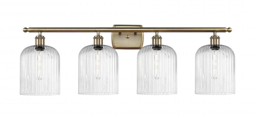 Bridal Veil - 4 Light - 35 inch - Antique Brass - Bath Vanity Light