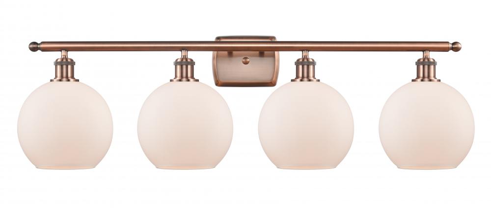 Athens - 4 Light - 38 inch - Antique Copper - Bath Vanity Light