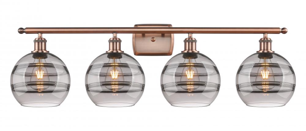 Rochester - 4 Light - 38 inch - Antique Copper - Bath Vanity Light