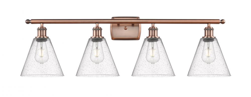 Berkshire - 4 Light - 38 inch - Antique Copper - Bath Vanity Light