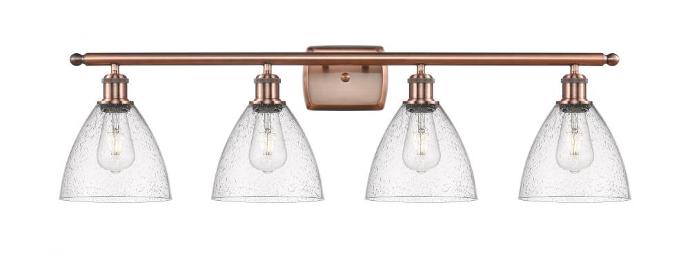 Bristol - 4 Light - 38 inch - Antique Copper - Bath Vanity Light