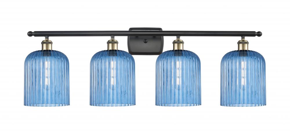 Bridal Veil - 4 Light - 35 inch - Black Antique Brass - Bath Vanity Light