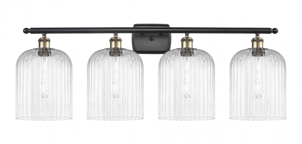 Bridal Veil - 4 Light - 35 inch - Black Antique Brass - Bath Vanity Light