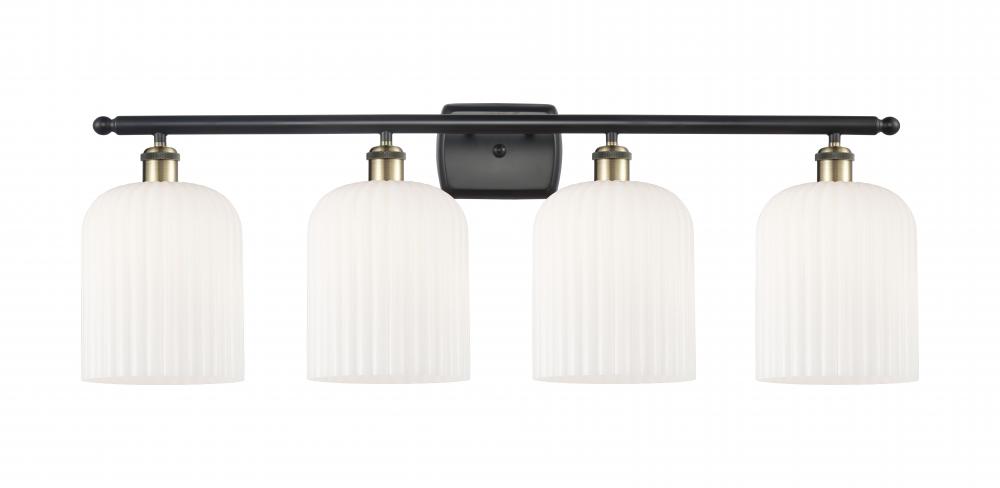 Bridal Veil - 4 Light - 35 inch - Black Antique Brass - Bath Vanity Light