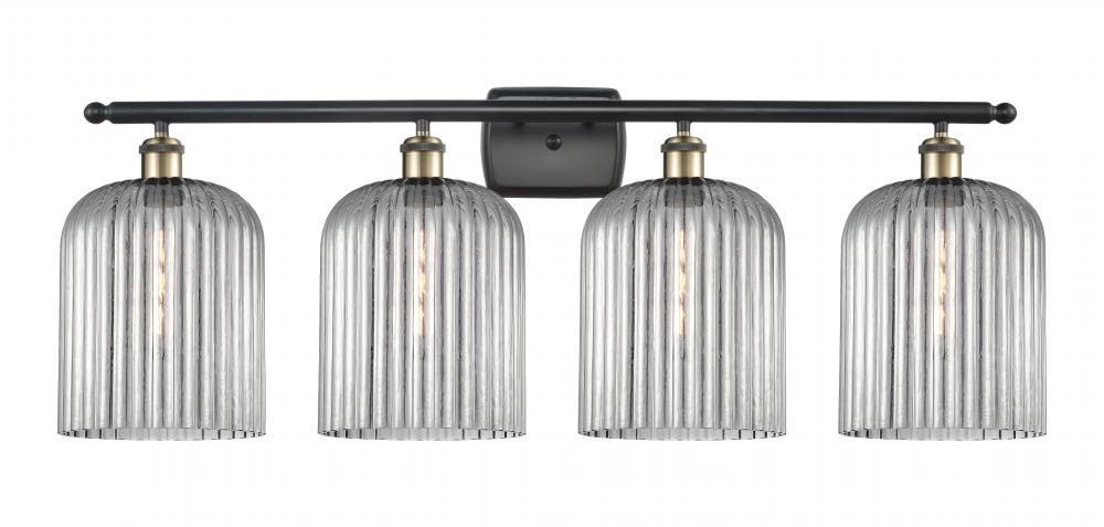 Bridal Veil - 4 Light - 35 inch - Black Antique Brass - Bath Vanity Light