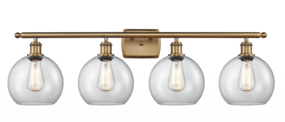 Athens - 4 Light - 38 inch - Brushed Brass - Bath Vanity Light