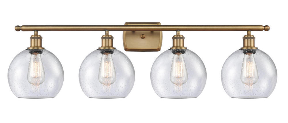 Athens - 4 Light - 38 inch - Brushed Brass - Bath Vanity Light
