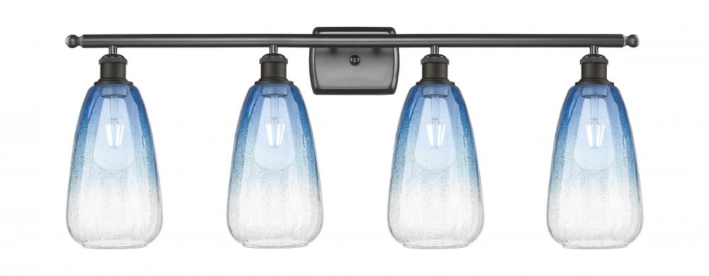 Brookhaven Almond - 4 Light - 36 inch - Oil Rubbed Bronze - Bath Vanity Light