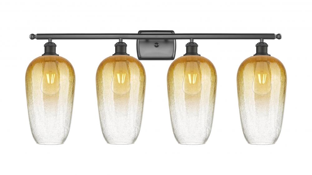 Brookhaven Flute - 4 Light - 37 inch - Oil Rubbed Bronze - Bath Vanity Light